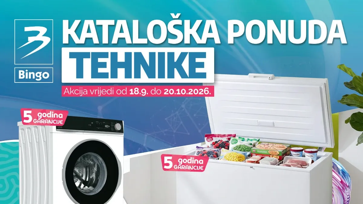 Bingo objavio novi katalog tehnike – televizori, mobiteli i kućanski aparati na akciji do 20.10.2026.