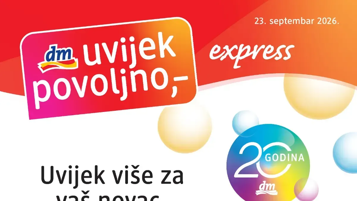 dm novi katalog: 2+1 gratis, pokloni i ponuda za njegu do 6.10.2026.