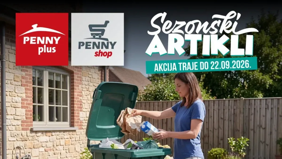 PENNY Plus sezonska akcija: praktični artikli za dom i dvorište sniženi 20% do 22.09.2026.