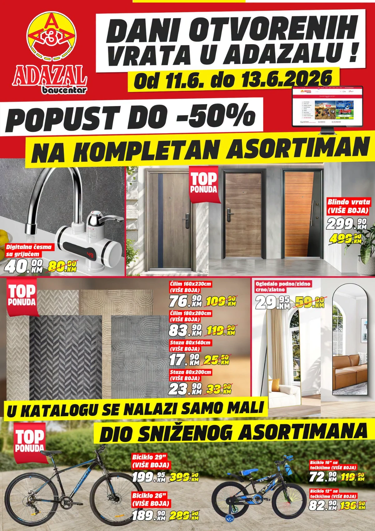 Adazal dani otvorenih vrata od 11. do 13.06.2026 – popusti do 50% na kompletan asortiman