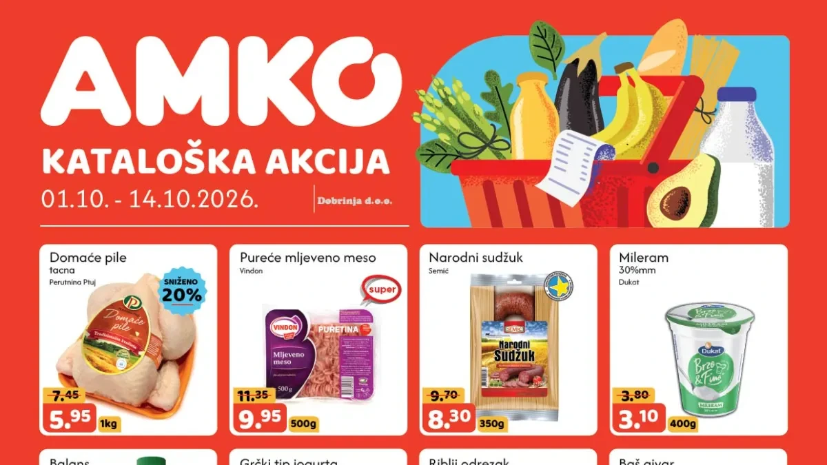 AMKO katalog 01–14.10.2026. – velika kataloška akcija i sniženja do 20%