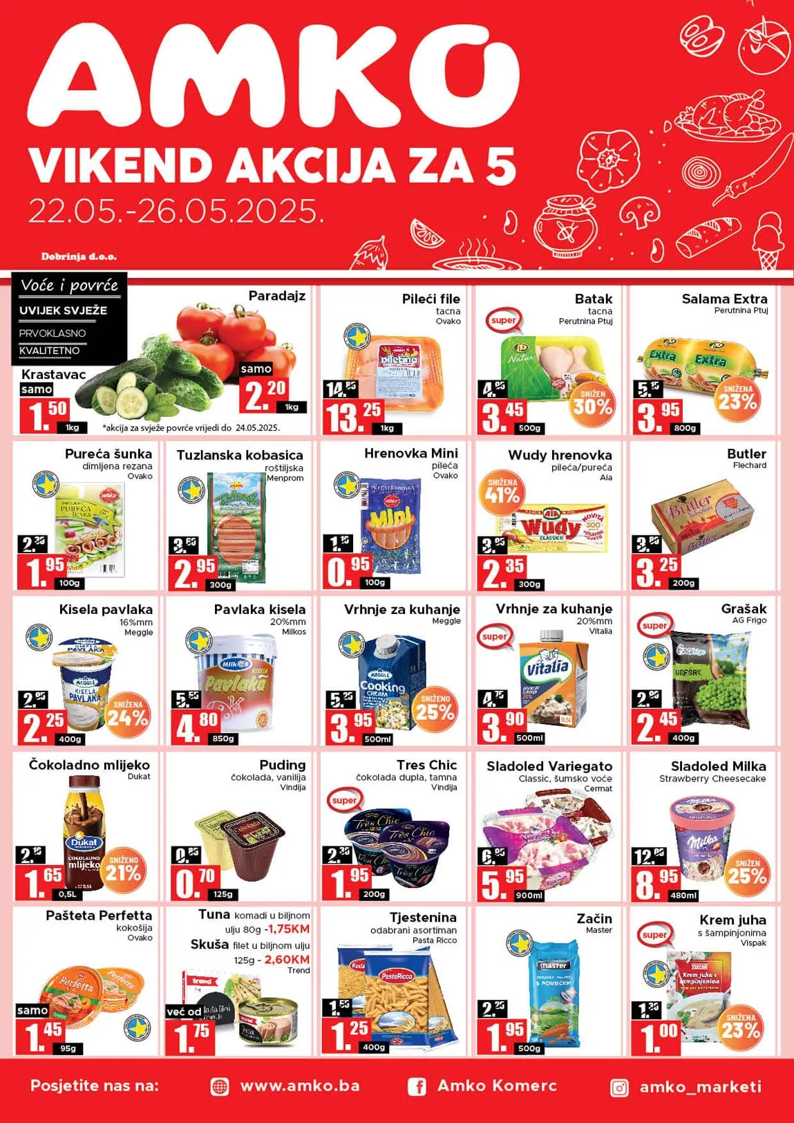 AMKO Vikend akcija sniženja do 26.05.2025