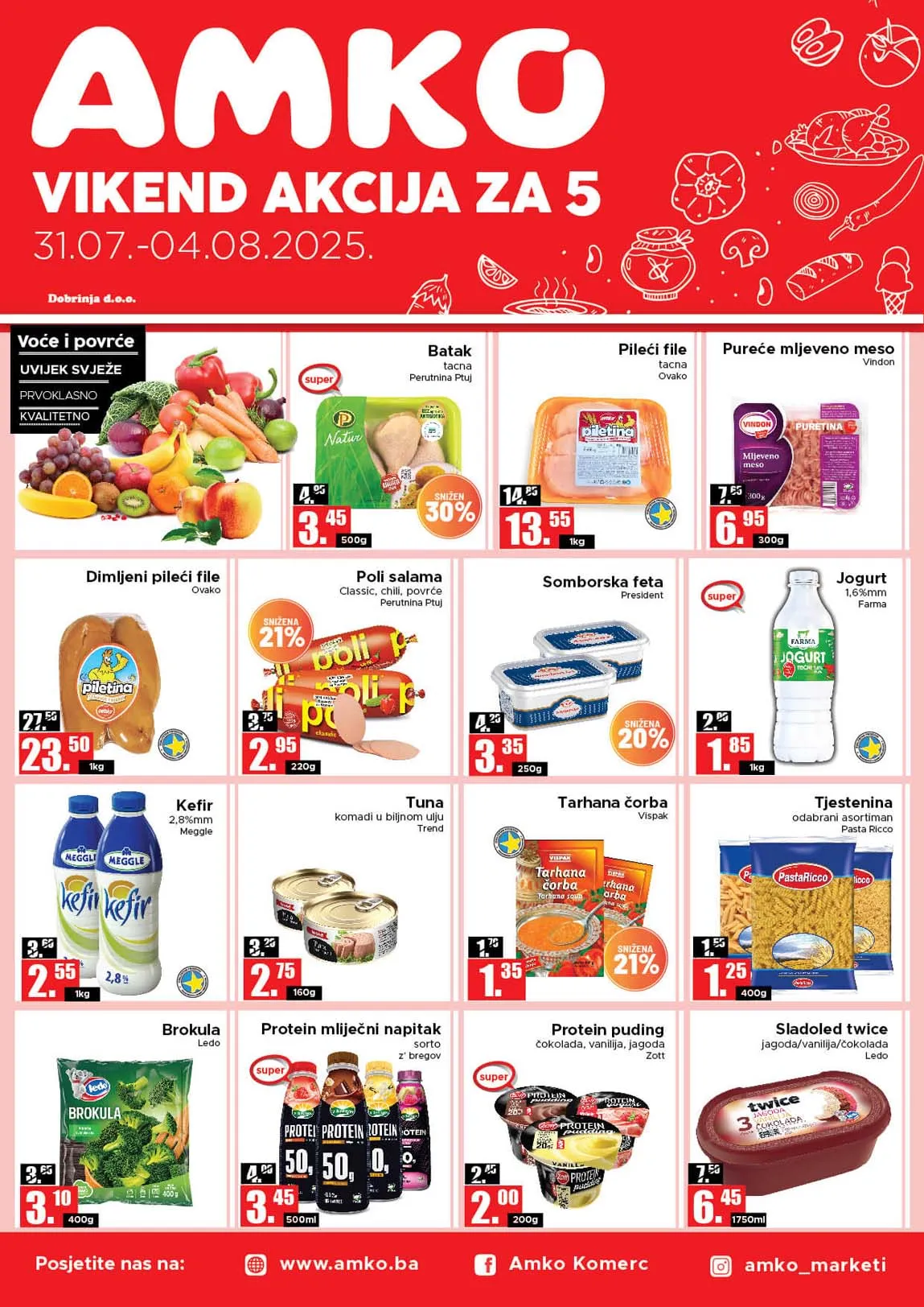 Amko vikend akcija – sniženja do 04.08.2025!
