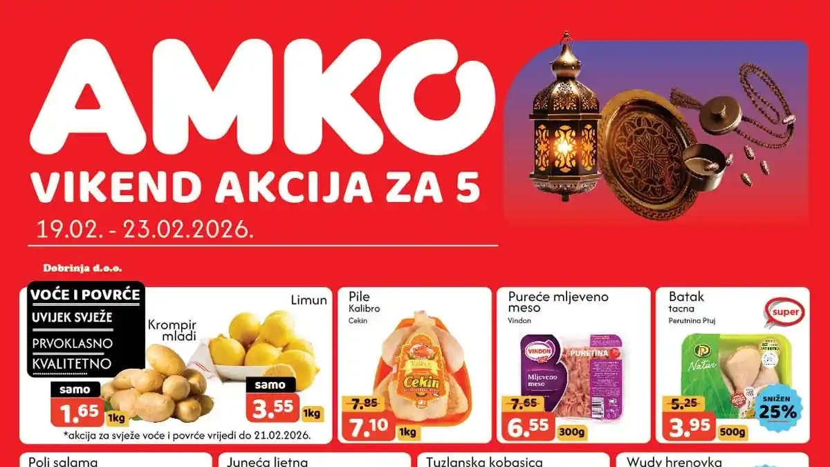 AMKO vikend akcija sniženja do 23. februara 2026