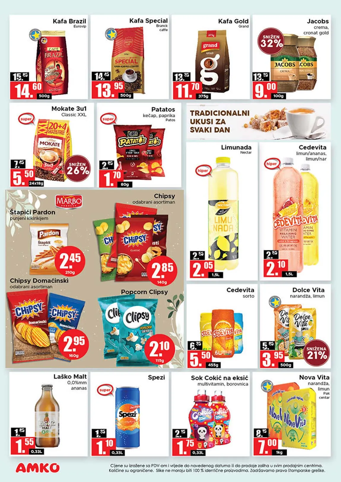 AMKO marketi sniženja