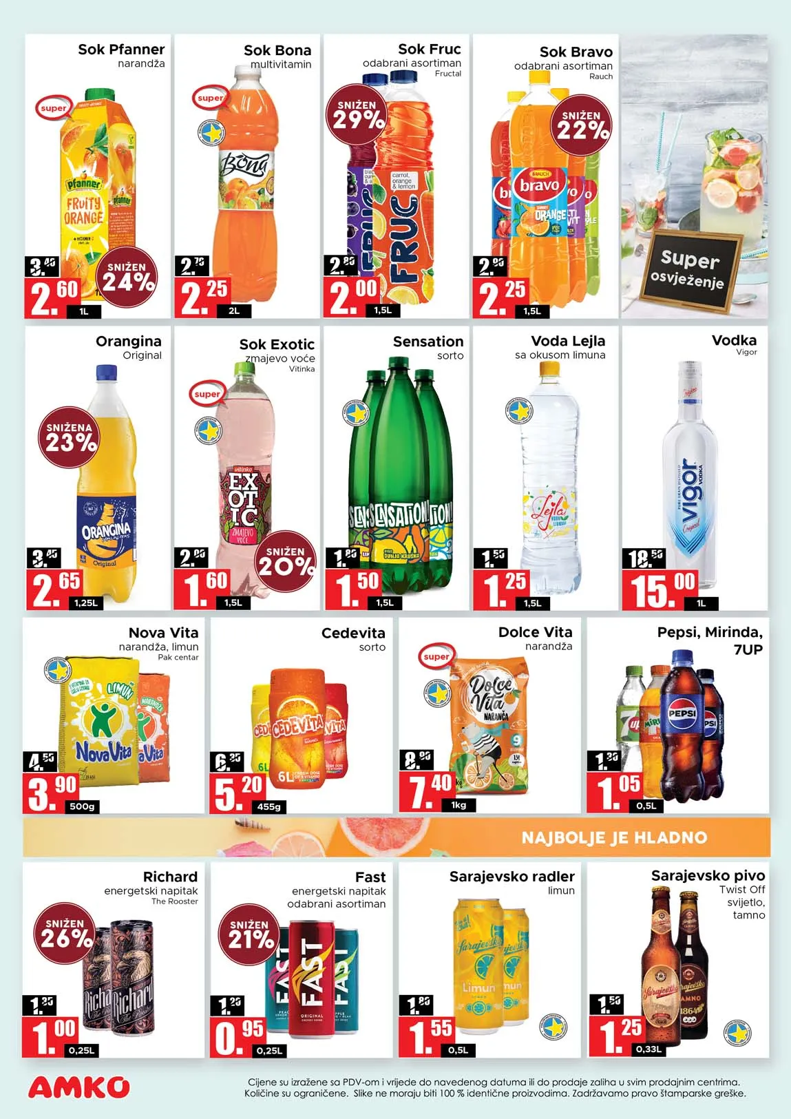 AMKO marketi sniženja
