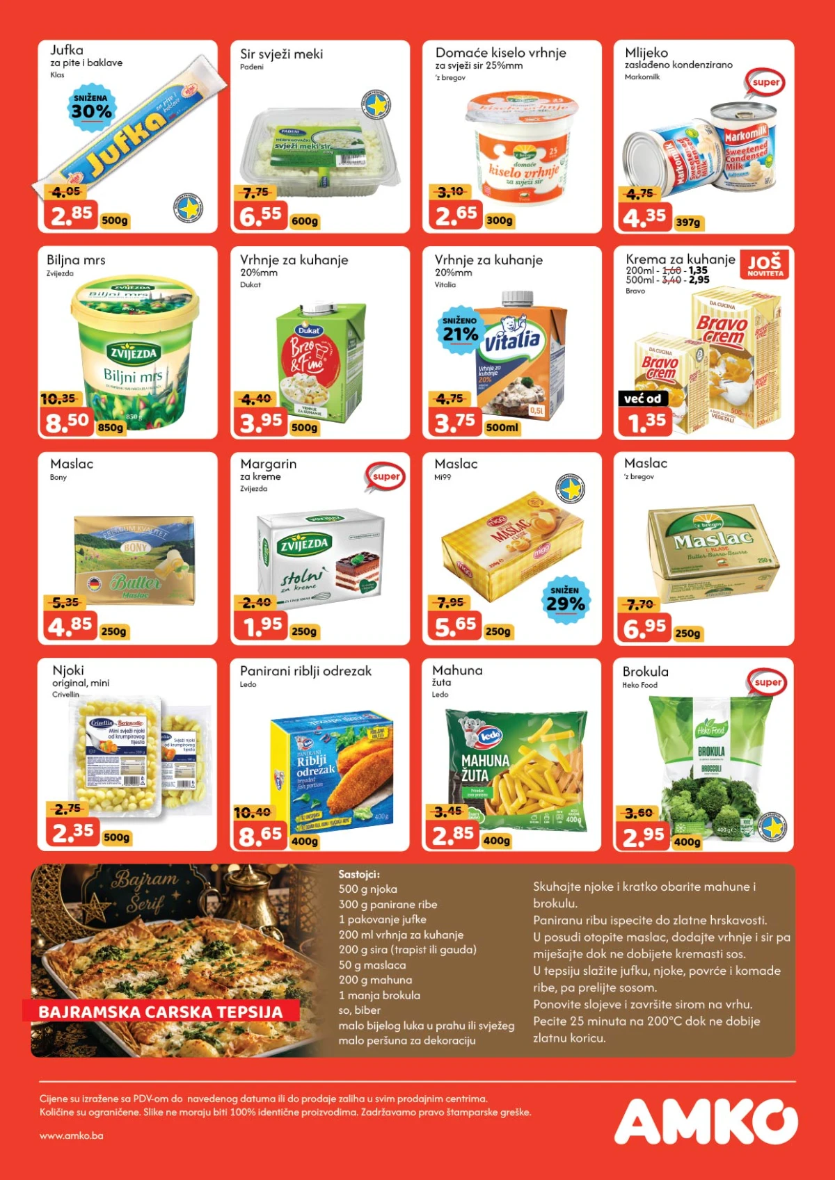 AMKO katalog akcija – tjestenina riža tortilje i prehrambeni proizvodi