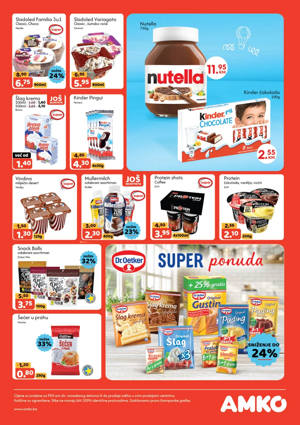AMKO katalog akcija – slatkiši deserti grickalice i ledeni proizvodi