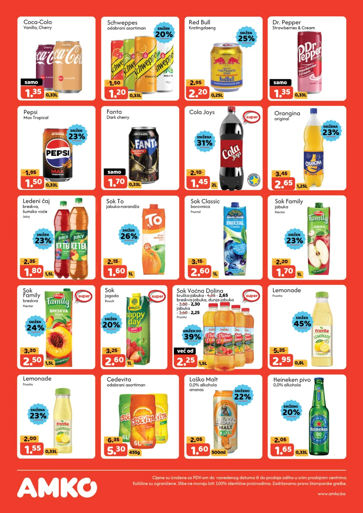 AMKO katalog maj 2026 – pivo viski grickalice i alkoholna pića