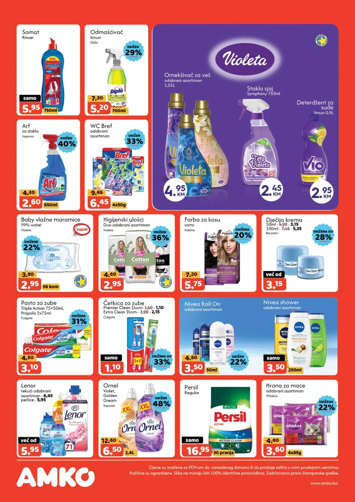 AMKO katalog – deterdženti, omekšivači, sredstva za čišćenje, higijena i hrana za mačke