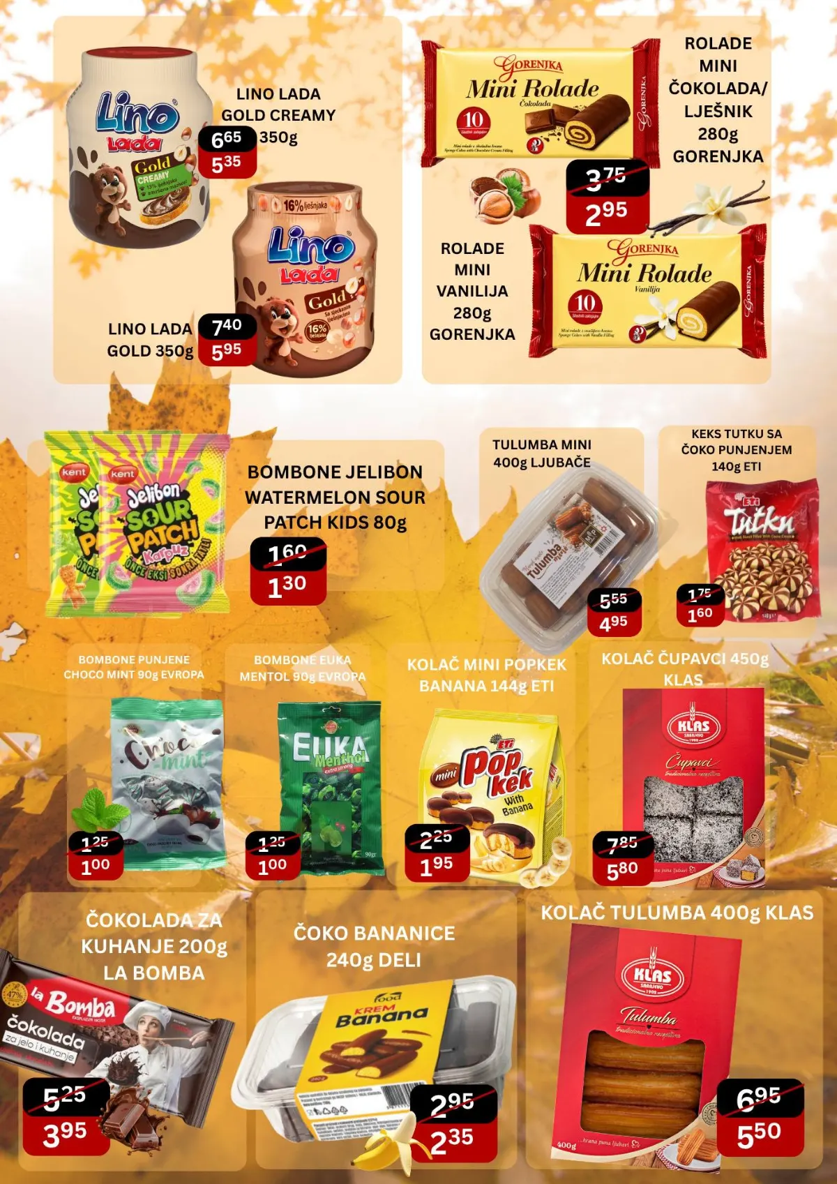 Bazar katalog stranica 3 – akcija na Lino Ladu, bombone, čokolade, kolače i druge slatkiše