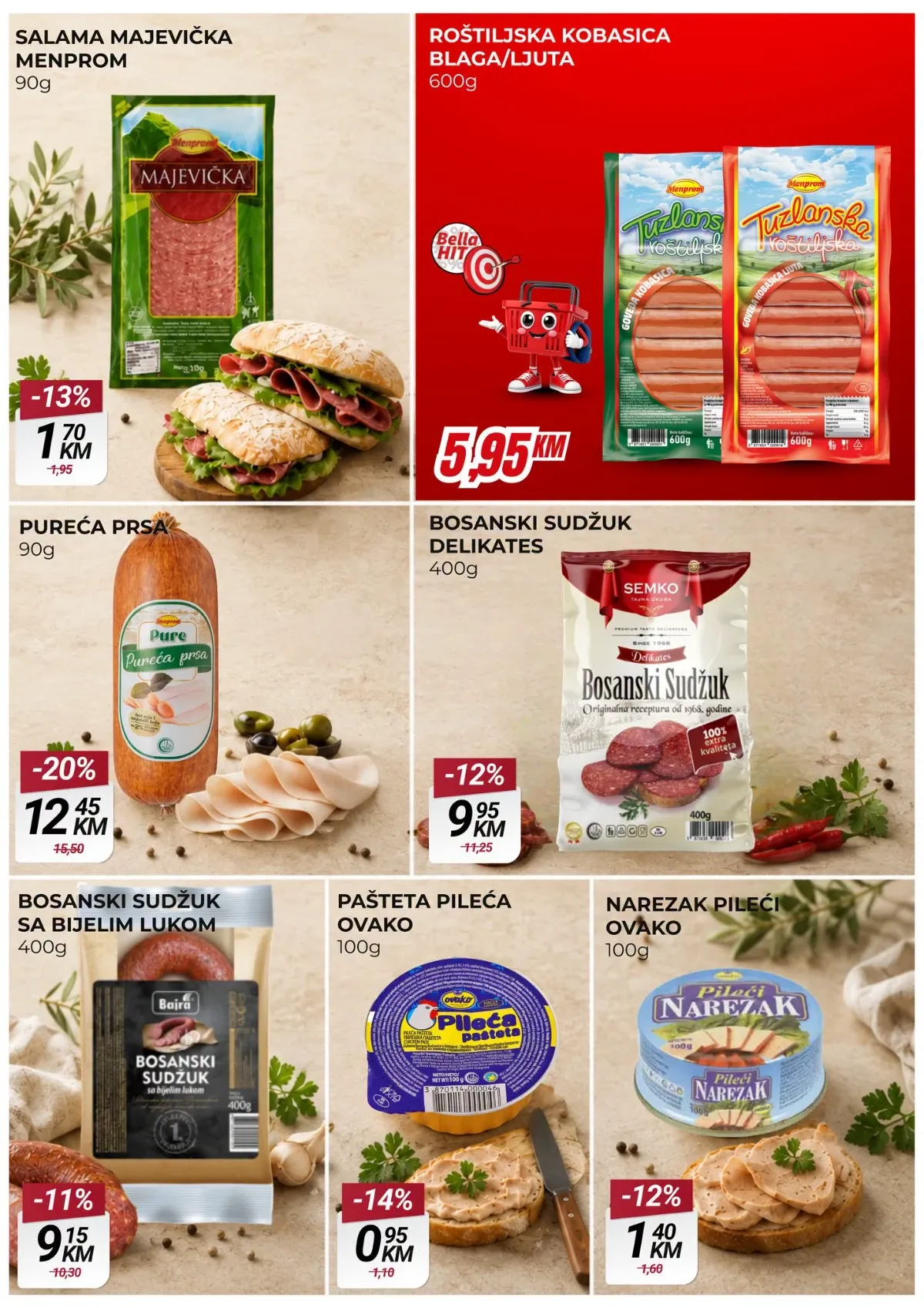 Belamionix katalog – Menprom roštiljska kobasica i bosanski sudžuk na akciji