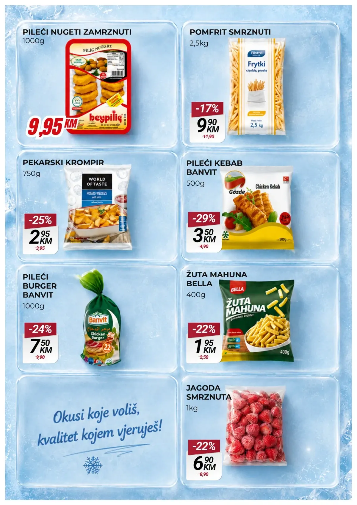 Belamionix katalog – pileći nugeti i smrznuti pomfrit na akciji