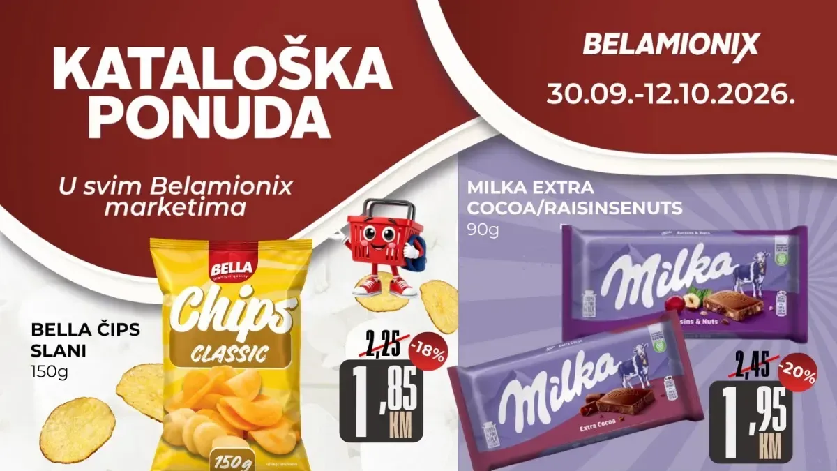 Belamionix novi katalog 30.09–12.10.2026: cijene već od 0,90 KM i sniženja do 24%