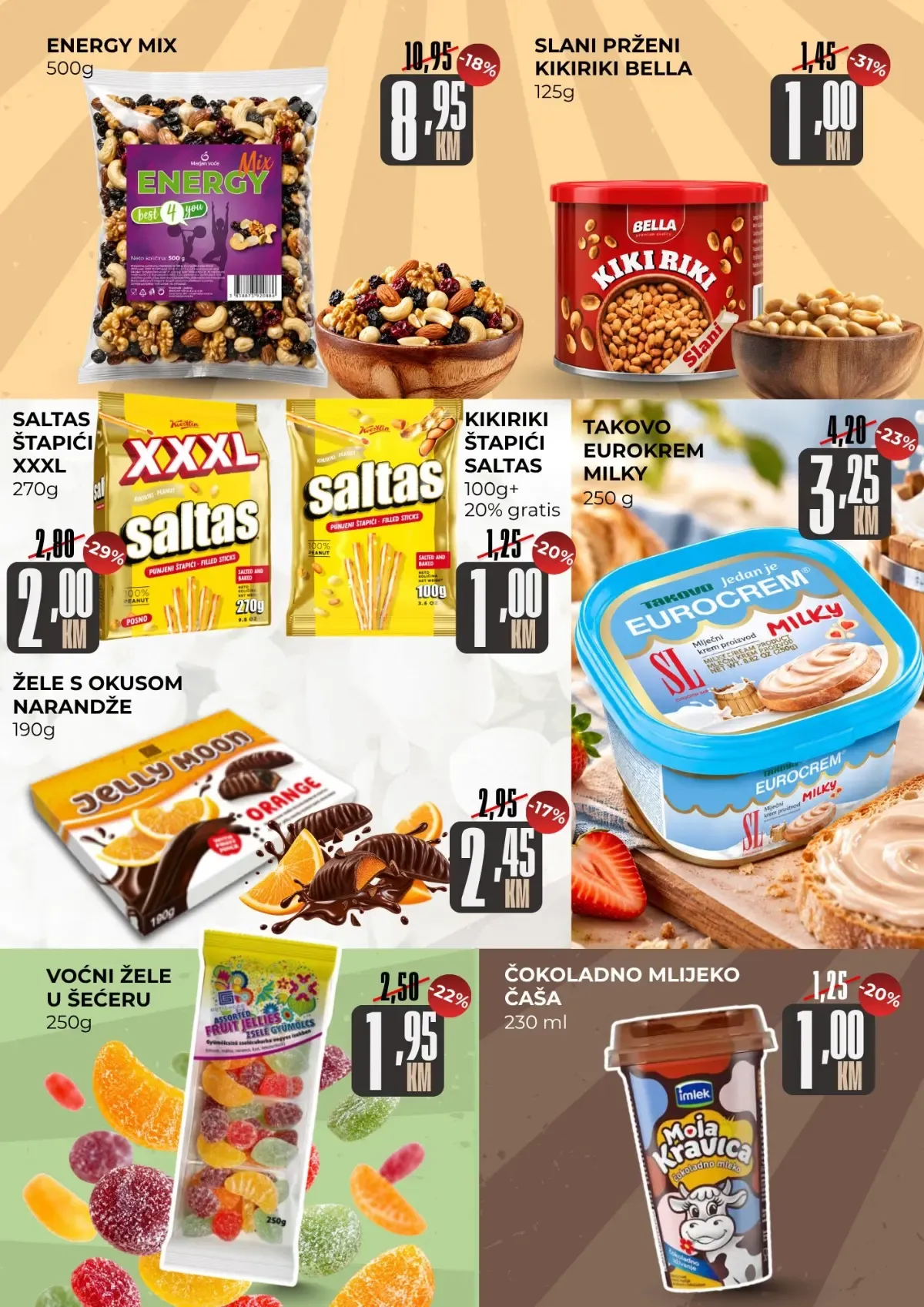 Belamionix katalog – kikiriki, žele, Eurokrem i slatki program