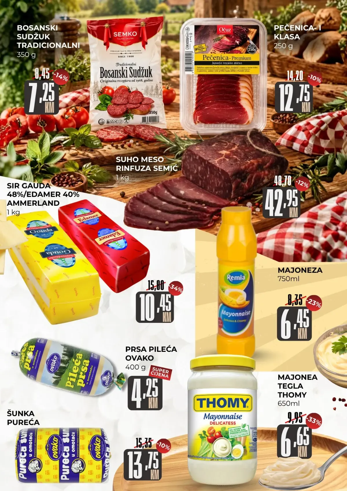 Belamionix katalog – suhomesnati proizvodi, sir, majoneza i pileća prsa