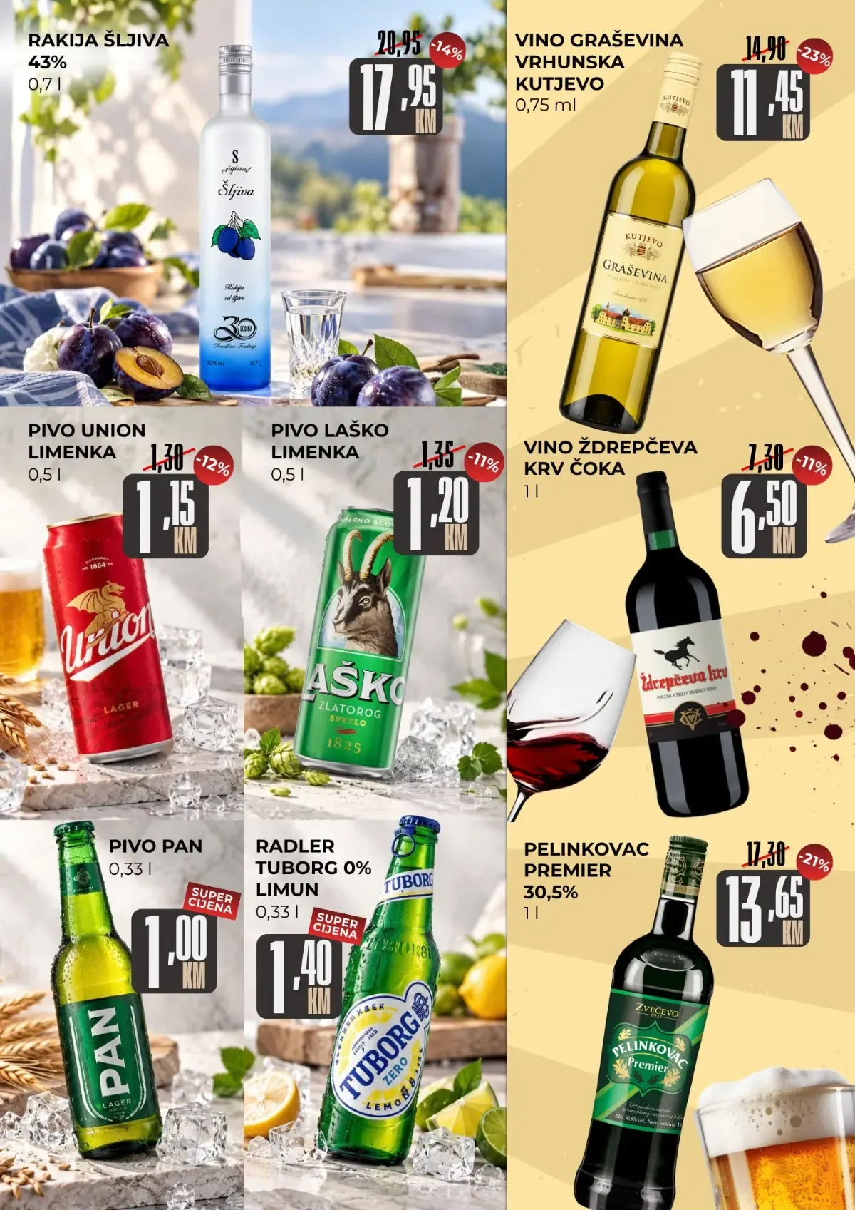 Belamionix katalog – vino, rakija, pivo i pelinkovac po akcijskim cijenama