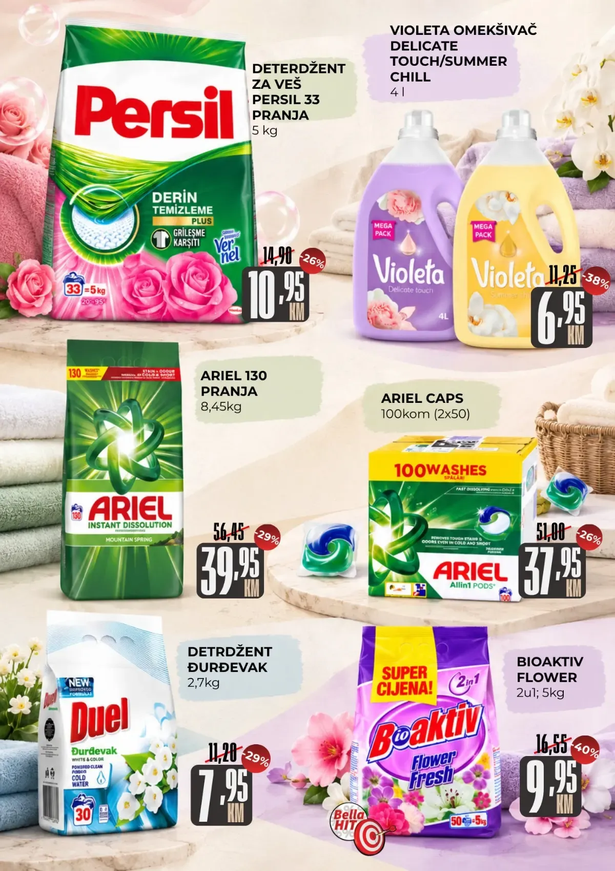 Belamionix katalog – Persil, Ariel, Duel, BiOaktiv i Violeta deterdženti