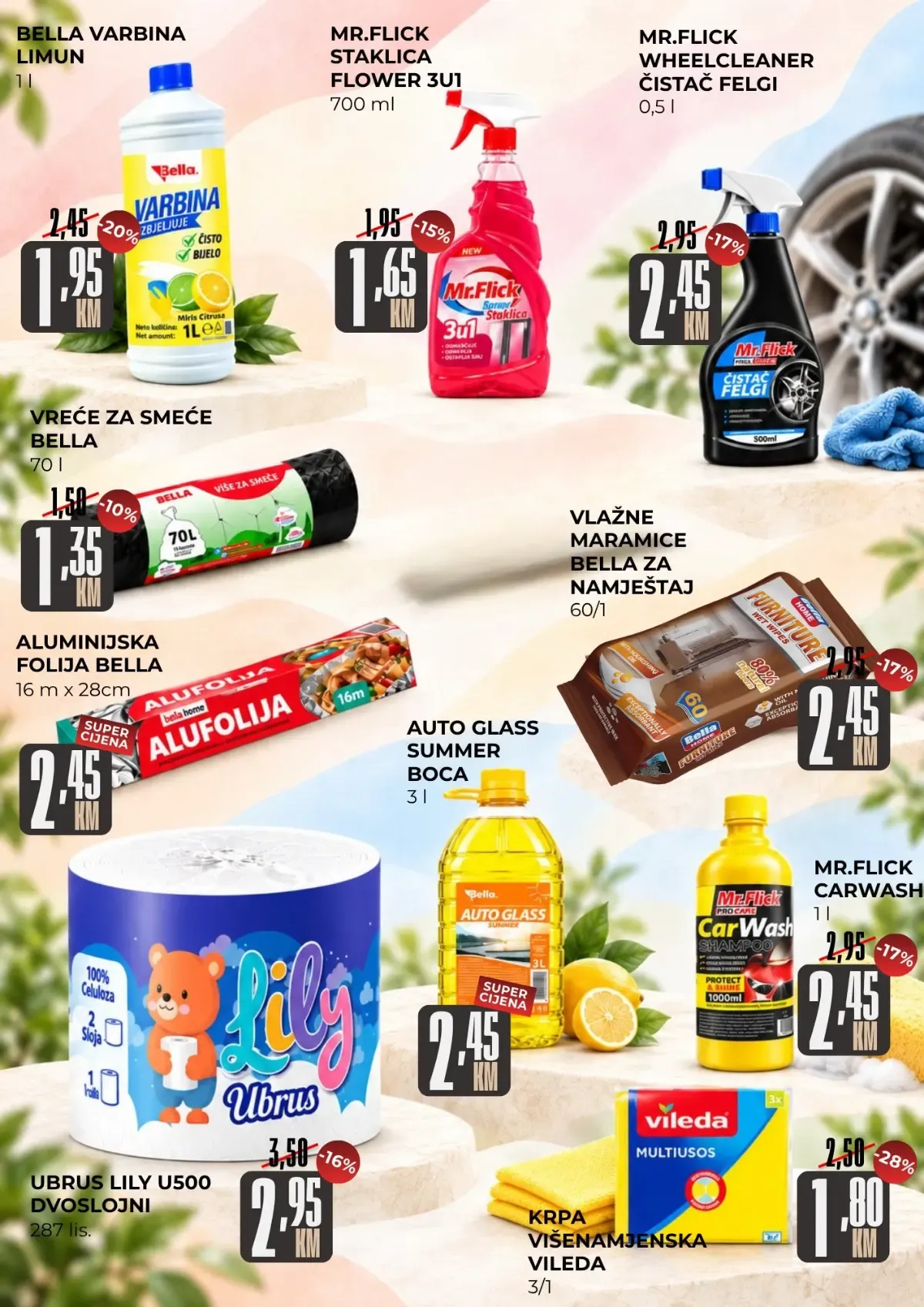 Belamionix katalog – vreće za smeće, aluminijska folija, ubrusi i sredstva za čišćenje