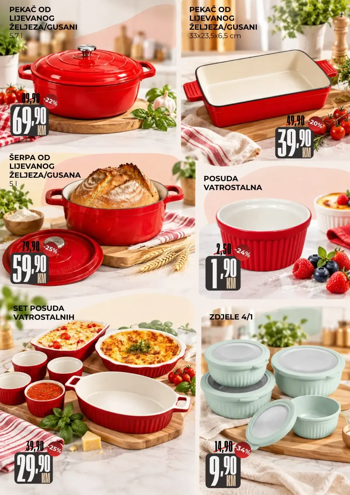 Belamionix katalog – gusano posuđe, pekači, šerpe i vatrostalne posude
