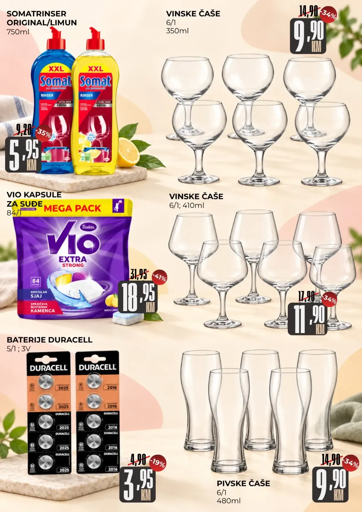 Belamionix katalog – Somat, Vio kapsule, Duracell baterije i čaše