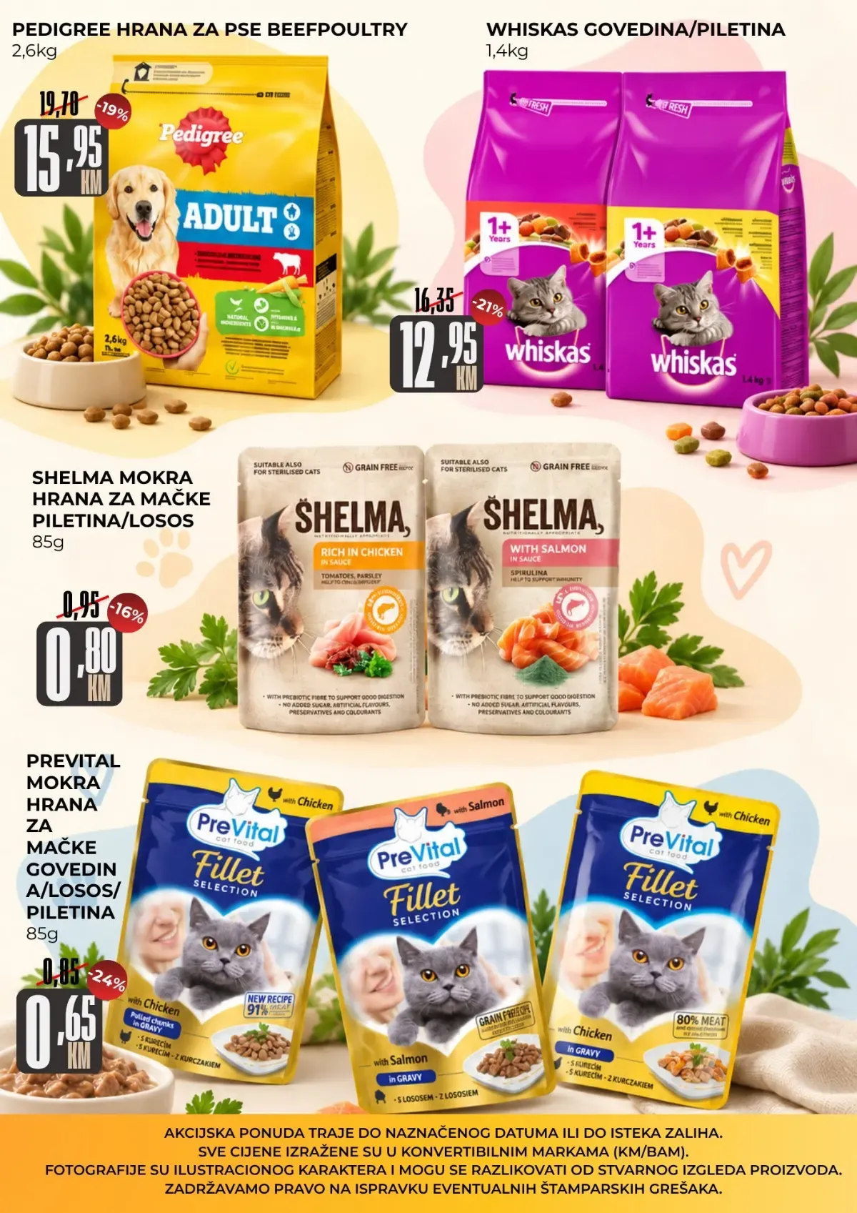 Belamionix katalog – Pedigree, Whiskas, Shelma i Prevital hrana za pse i mačke
