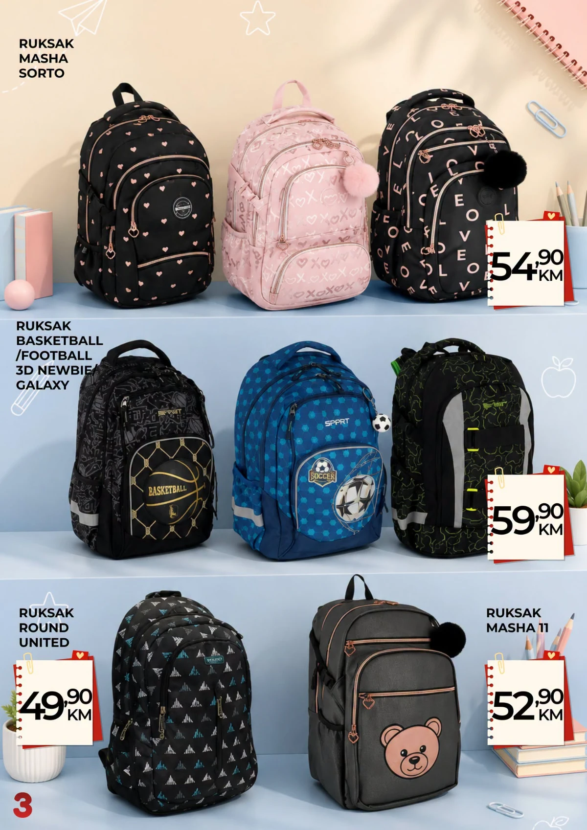 Belamionix Back to School akcija – ruksaci za djevojčice i dječake