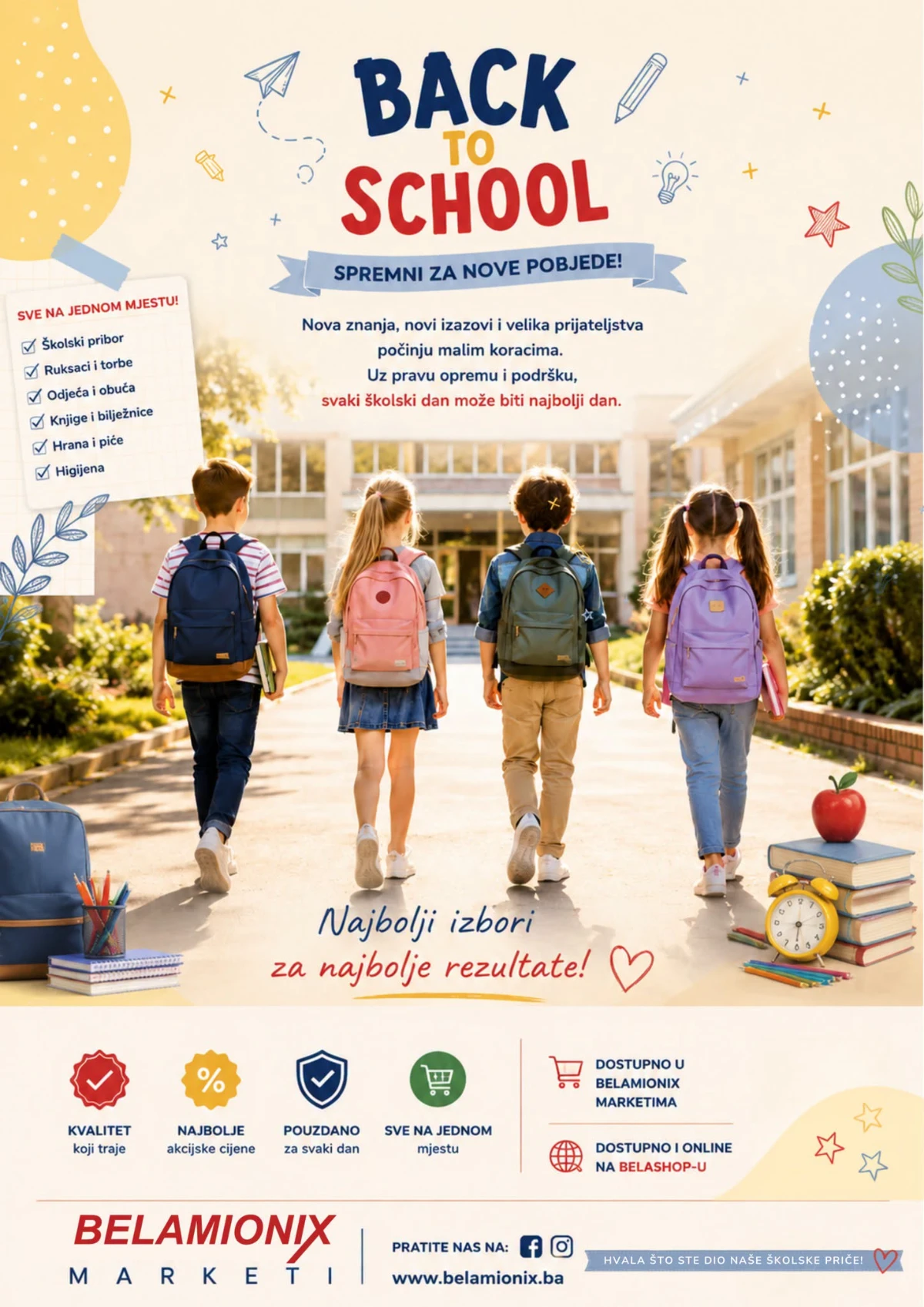 Belamionix Back to School do 10.09.2026. – velika školska akcija i popusti do 47%
