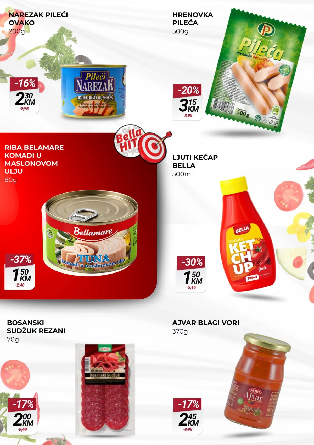 Belamionix vikend ponuda – pileći narezak, pileće hrenovke, tuna, kečap, sudžuk i ajvar po akcijskim cijenama