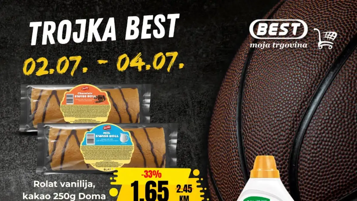 BEST Trojka Best vikend akcija sa popustima do 33% od 02. do 04.07.2026
