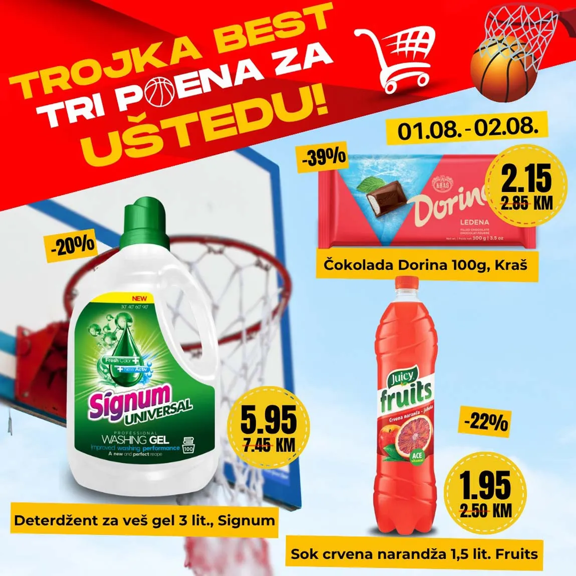 Best akcija „Tri poena za uštedu“ – Sniženja do 02.08.2025.