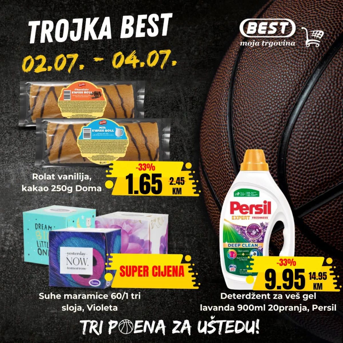 BEST Trojka Best vikend akcija sa popustima do 33% od 02. do 04.07.2026