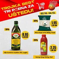 Best akcija - Trojka za pobjedu sniženja do 04.10.2025