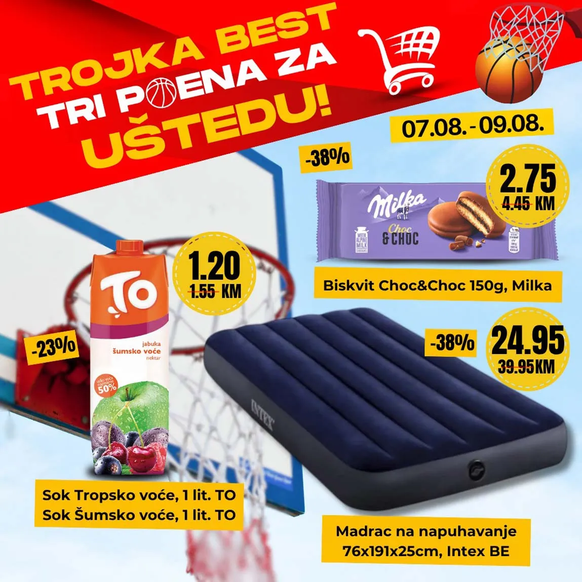 Best akcija „Tri poena za uštedu“ – Sniženja do 09.08.2025.