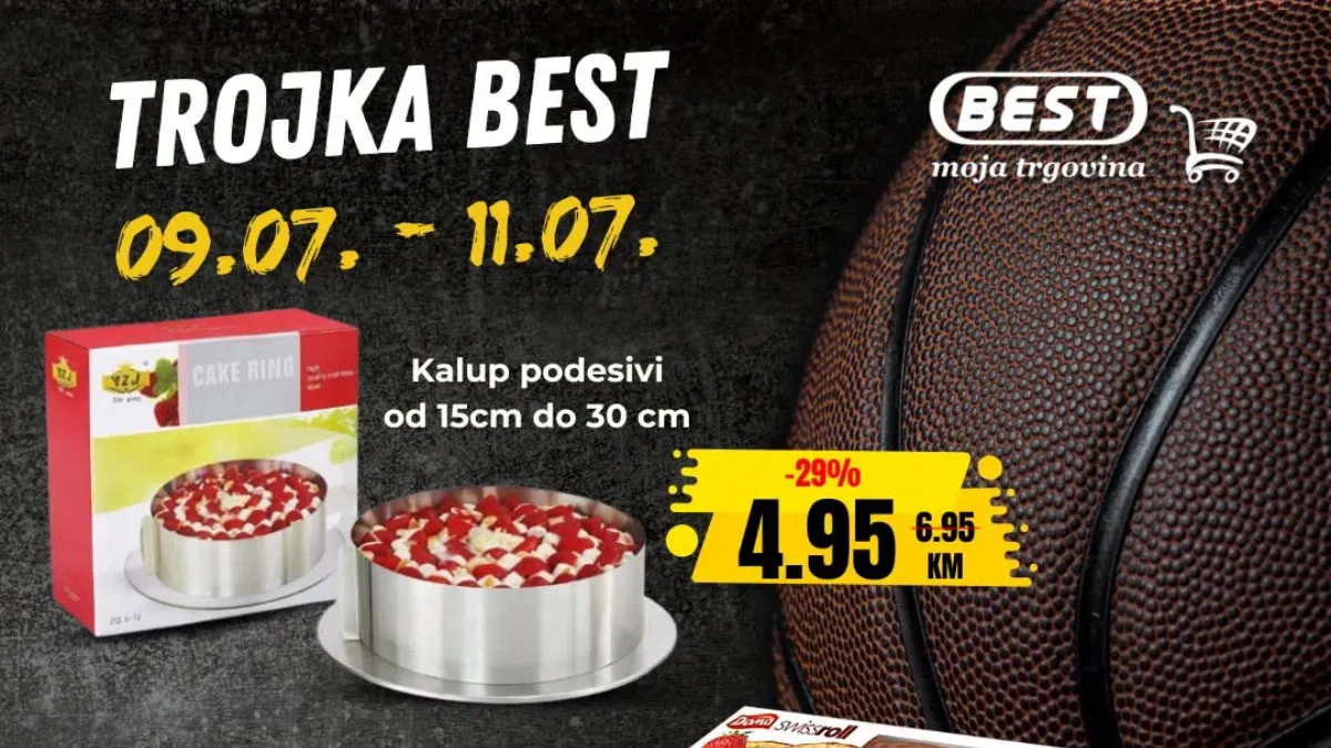 BEST Trojka Best vikend akcija sa cijenama od 2,10 KM i popustima do 29% od 09. do 11.07.2026