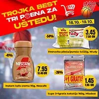 Best akcija - Trojka za pobjedu sniženja do 19.10.2025