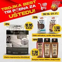 Best akcija - Trojka za pobjedu sniženja do 01.11.2025
