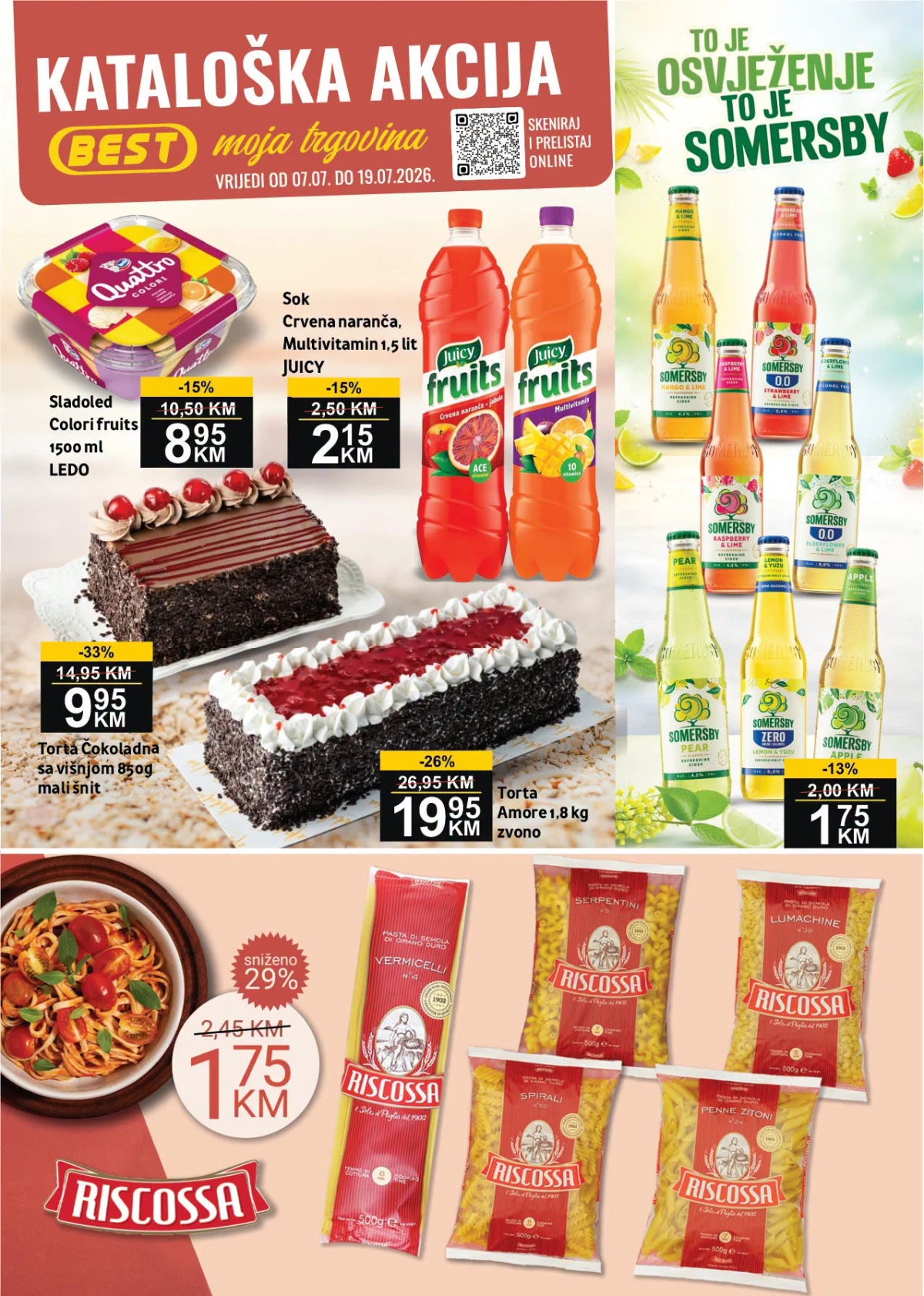 BEST katalog od 07. do 19.07.2026. – popusti na prehranu, piće, kućnu hemiju, kozmetiku, tehniku i proizvode za dom