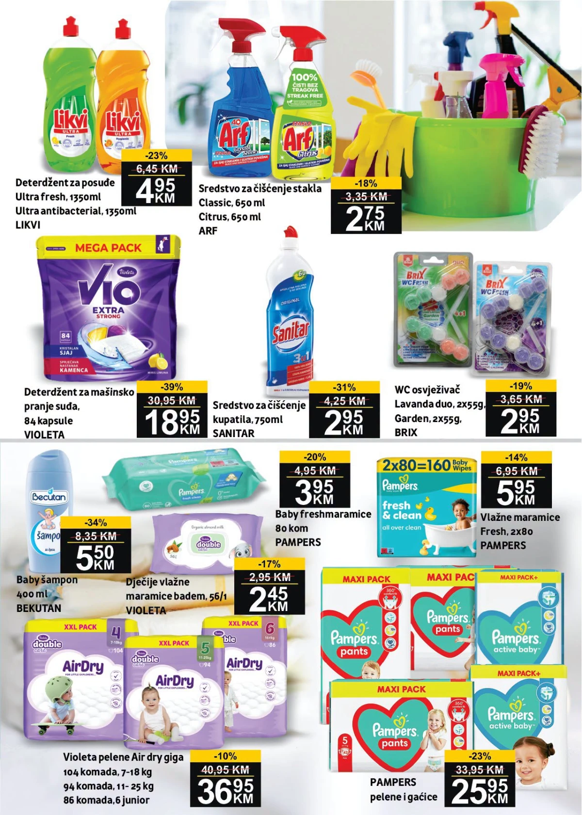 BEST katalog – deterdženti za pranje rublja, omekšivači i sredstva za čišćenje na akciji