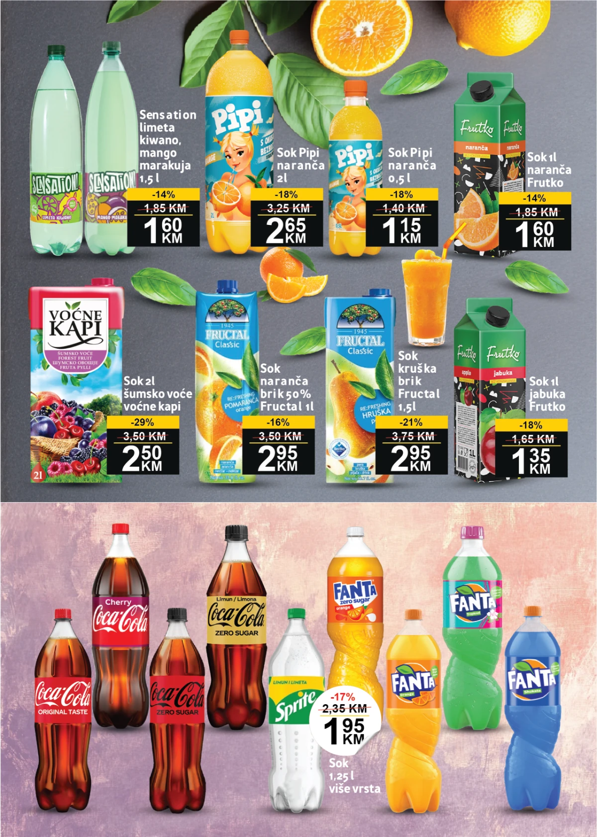 BEST katalog strana 6 – sokovi, Coca-Cola i pivo po sniženim cijenama
