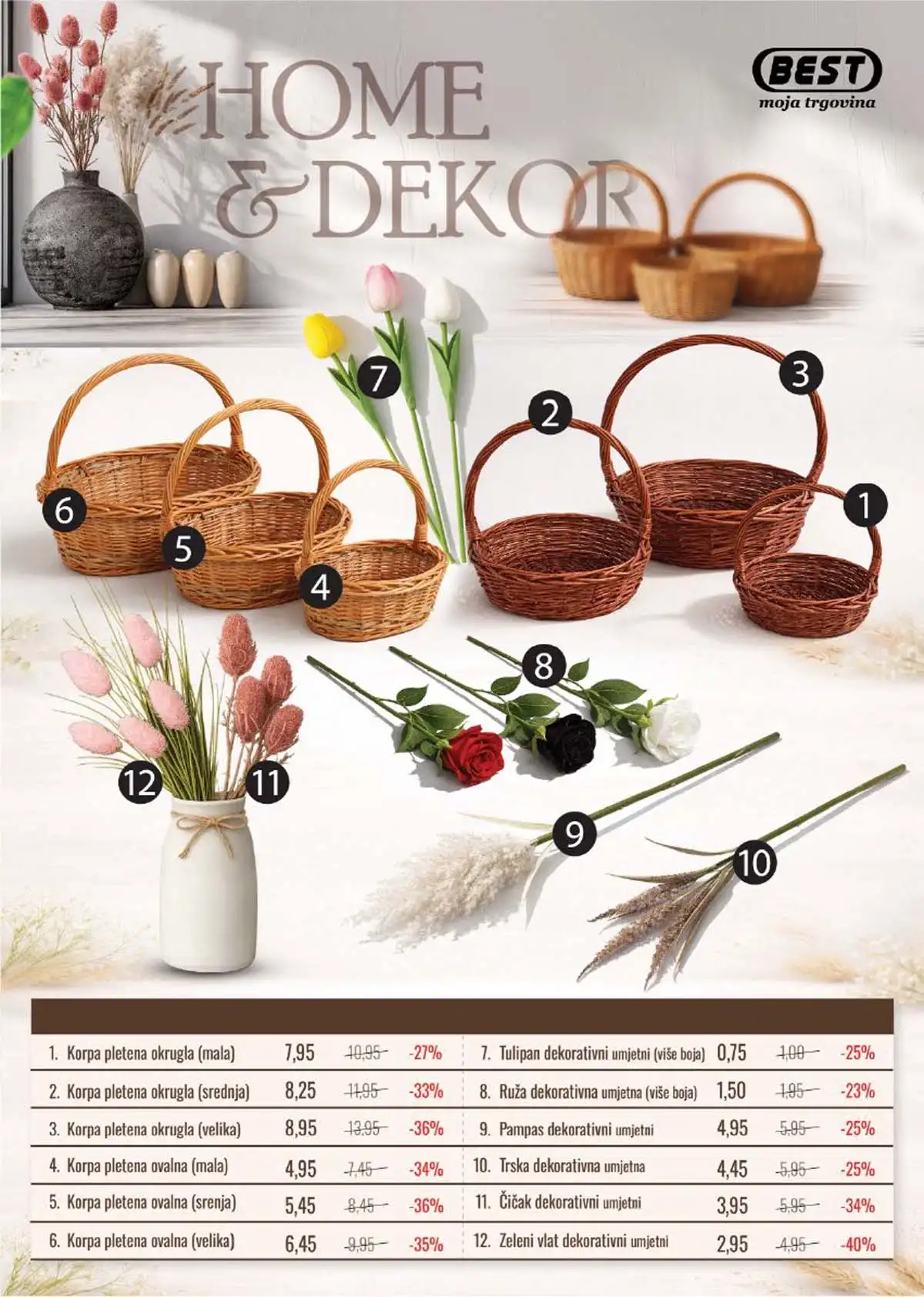 UTD BEST akcija katalog sniženja strana 12 kućne potrepštine do 12. aprila 2026