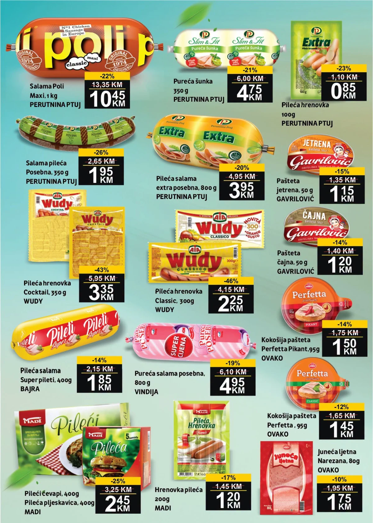 BEST katalog strana 2 – salame, hrenovke, paštete i suhomesnati proizvodi uz popuste do 46%