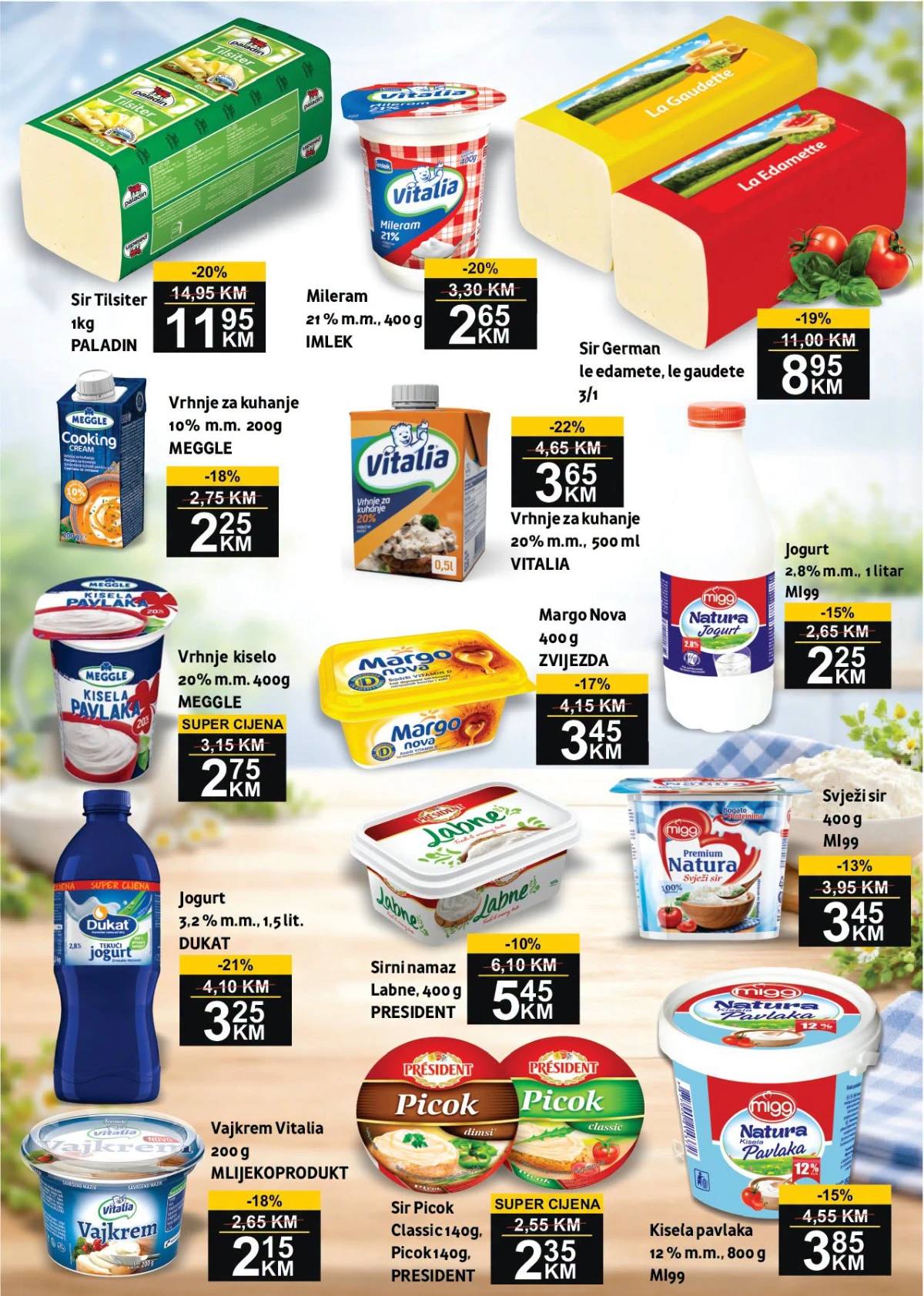 BEST katalog strana 4 – sirevi, jogurti, pavlake, vrhnje i mliječni proizvodi po akcijskim cijenama