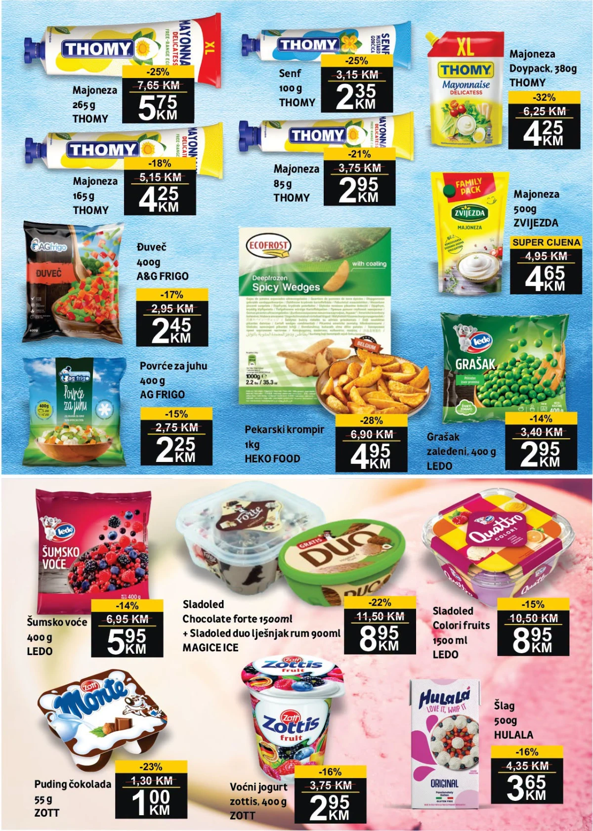BEST katalog strana 5 – majoneza, senf, smrznuto povrće, sladoled i deserti na akciji