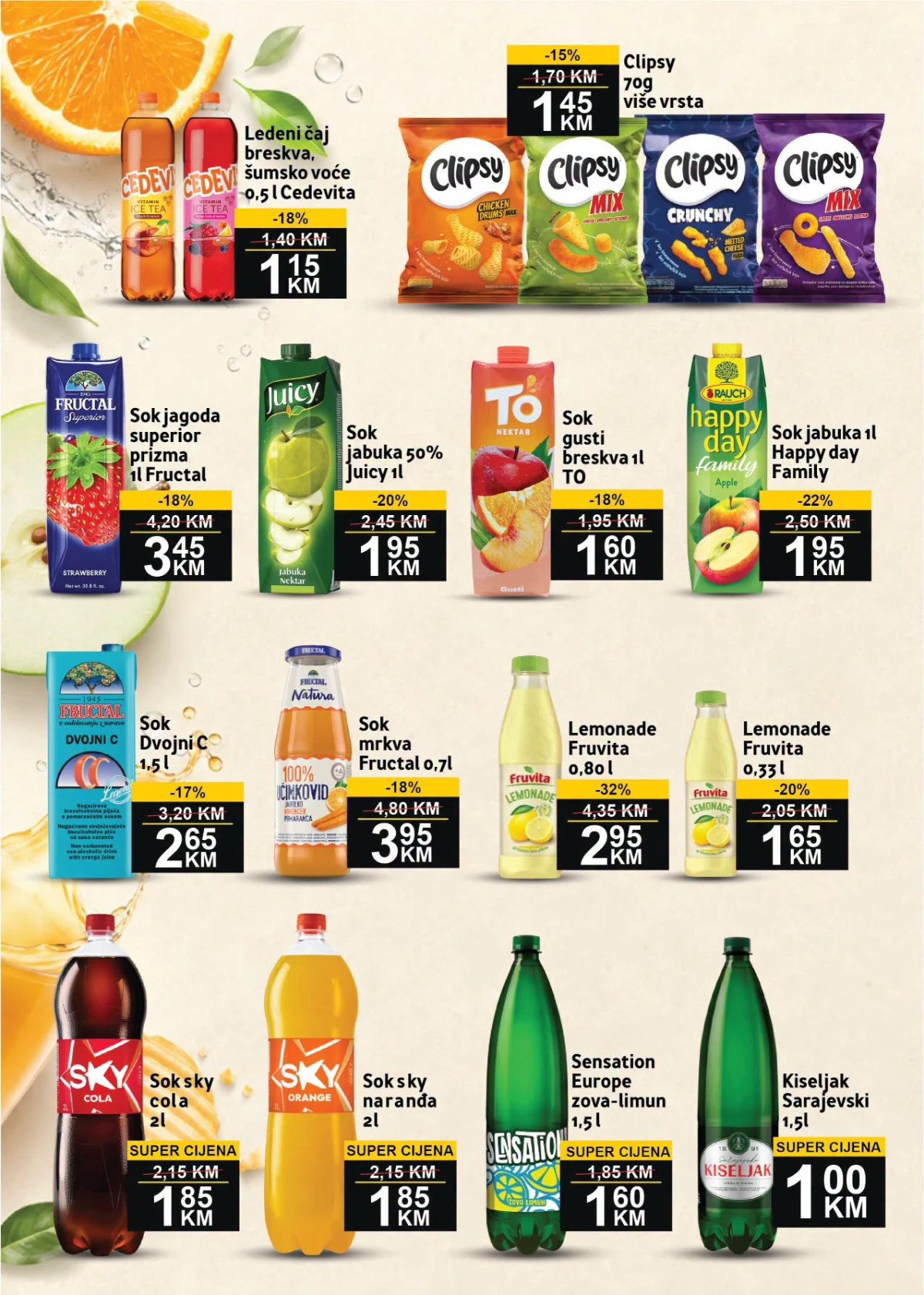 BEST katalog strana 6 – sokovi, ledeni čaj, grickalice i mineralna voda po akcijskim cijenama
