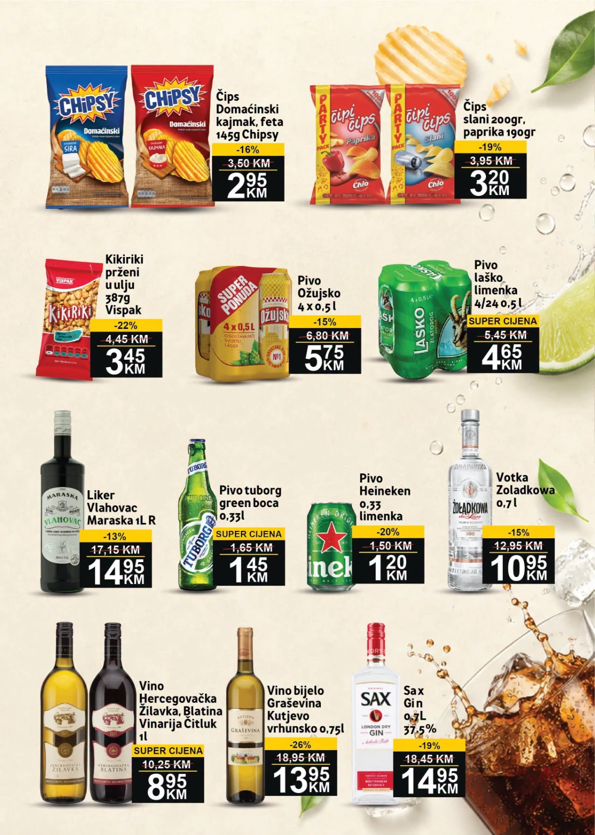BEST katalog strana 7 – čips, pivo, vino, gin i ostala pića na akciji