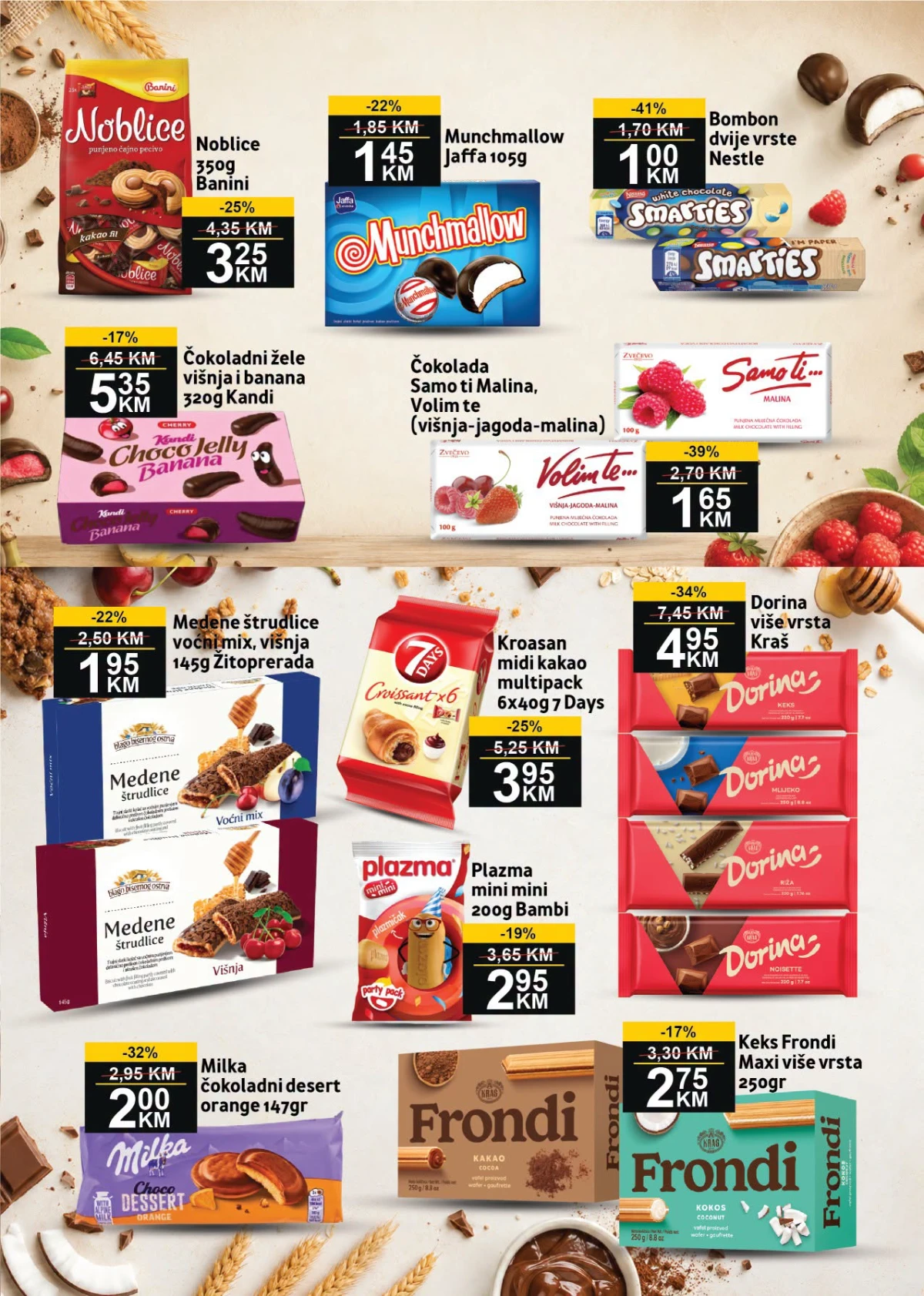 BEST katalog strana 8 – čokolade, keksi, kroasani, medene štrudlice i slatkiši uz popuste do 41%