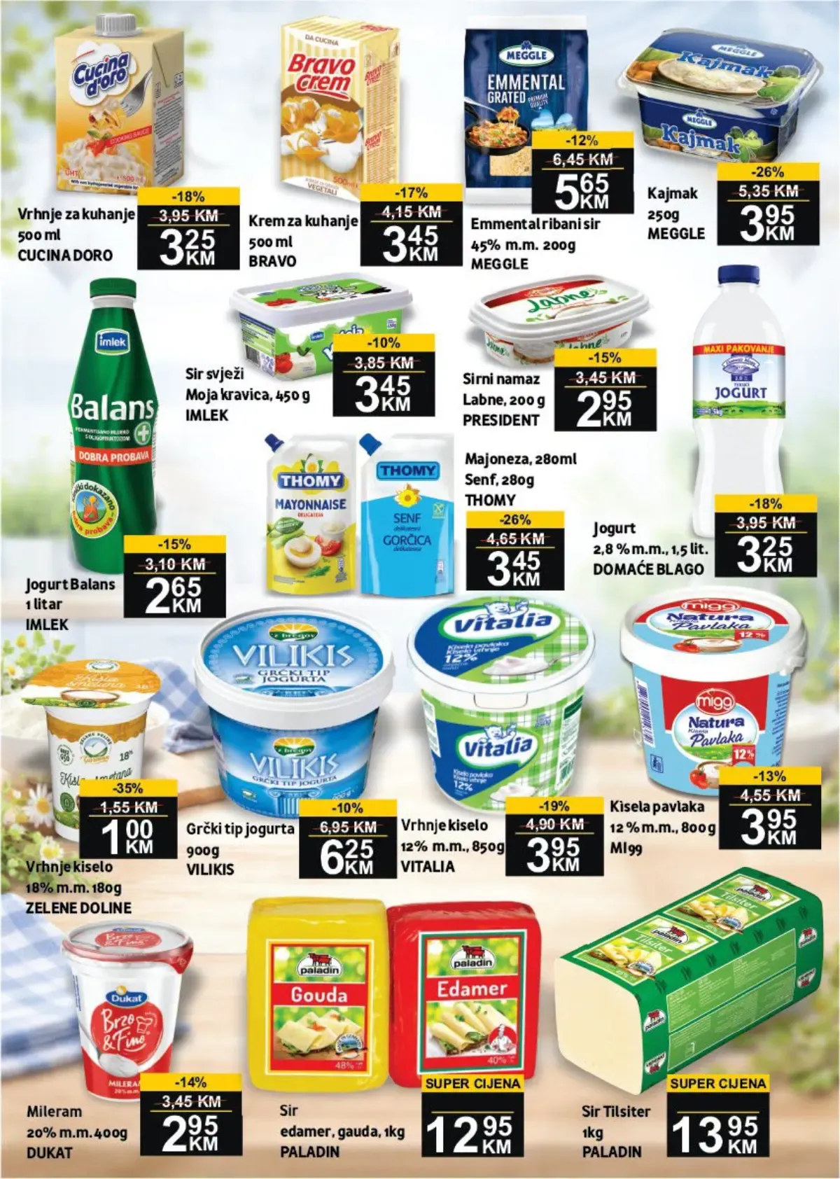 BEST katalog do 11.10.2026. – mlijeko, jogurt, sir, namazi i drugi mliječni proizvodi