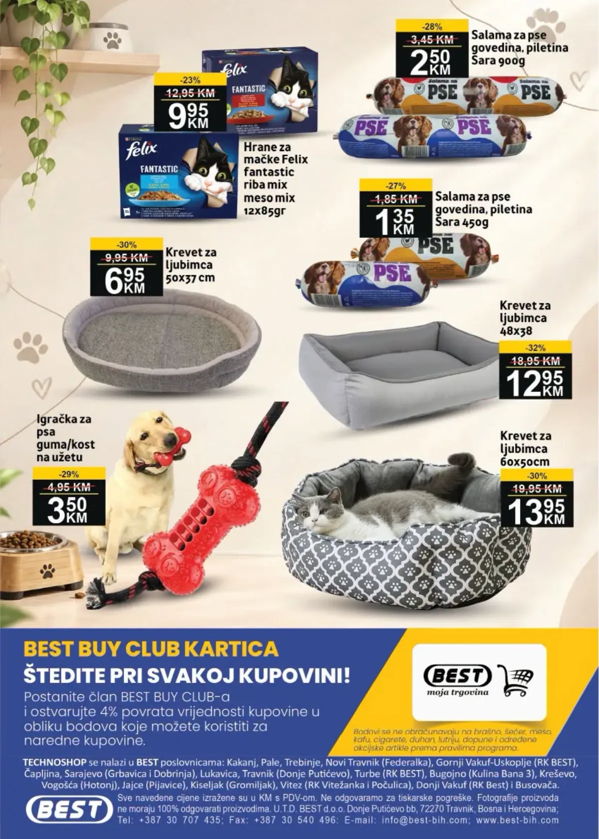BEST katalog do 11.10.2026. – hrana za pse i mačke, pijesak i oprema za kućne ljubimce