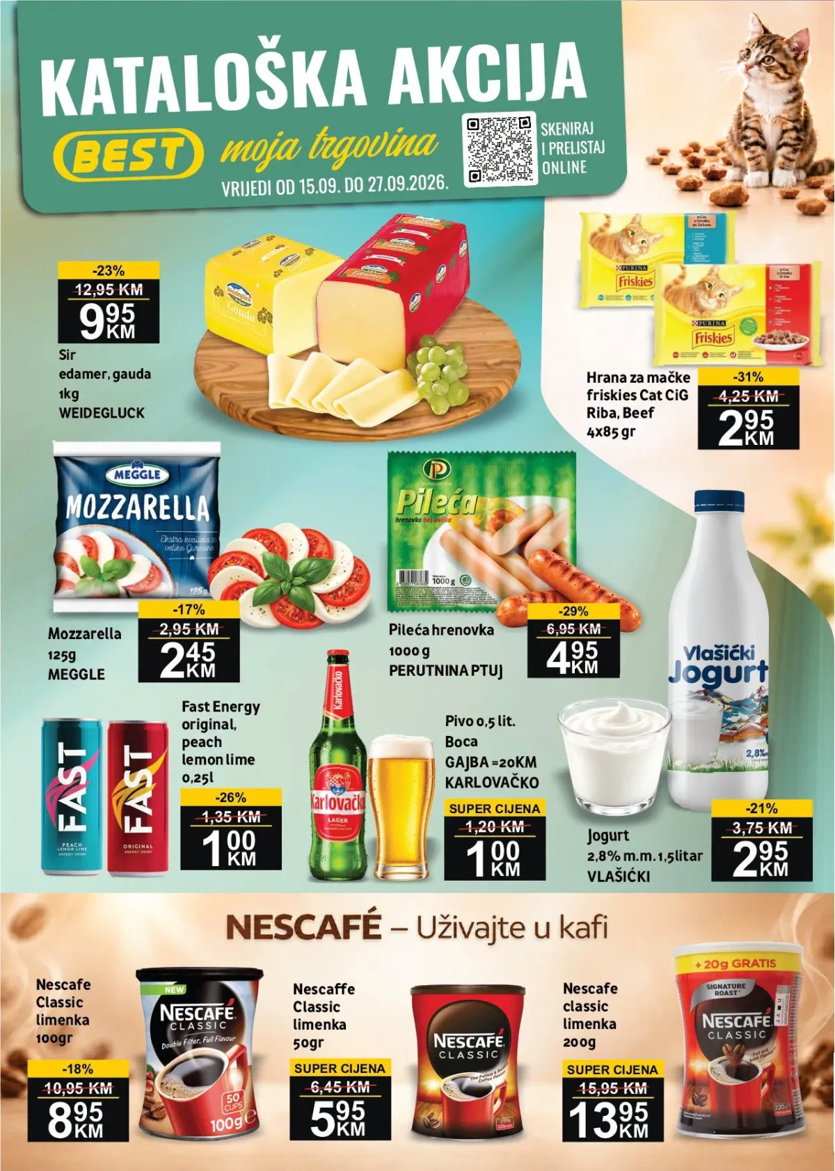 BEST katalog od 15.09. do 27.09.2026. – hrana, piće, tehnika i proizvodi za domaćinstvo na akciji